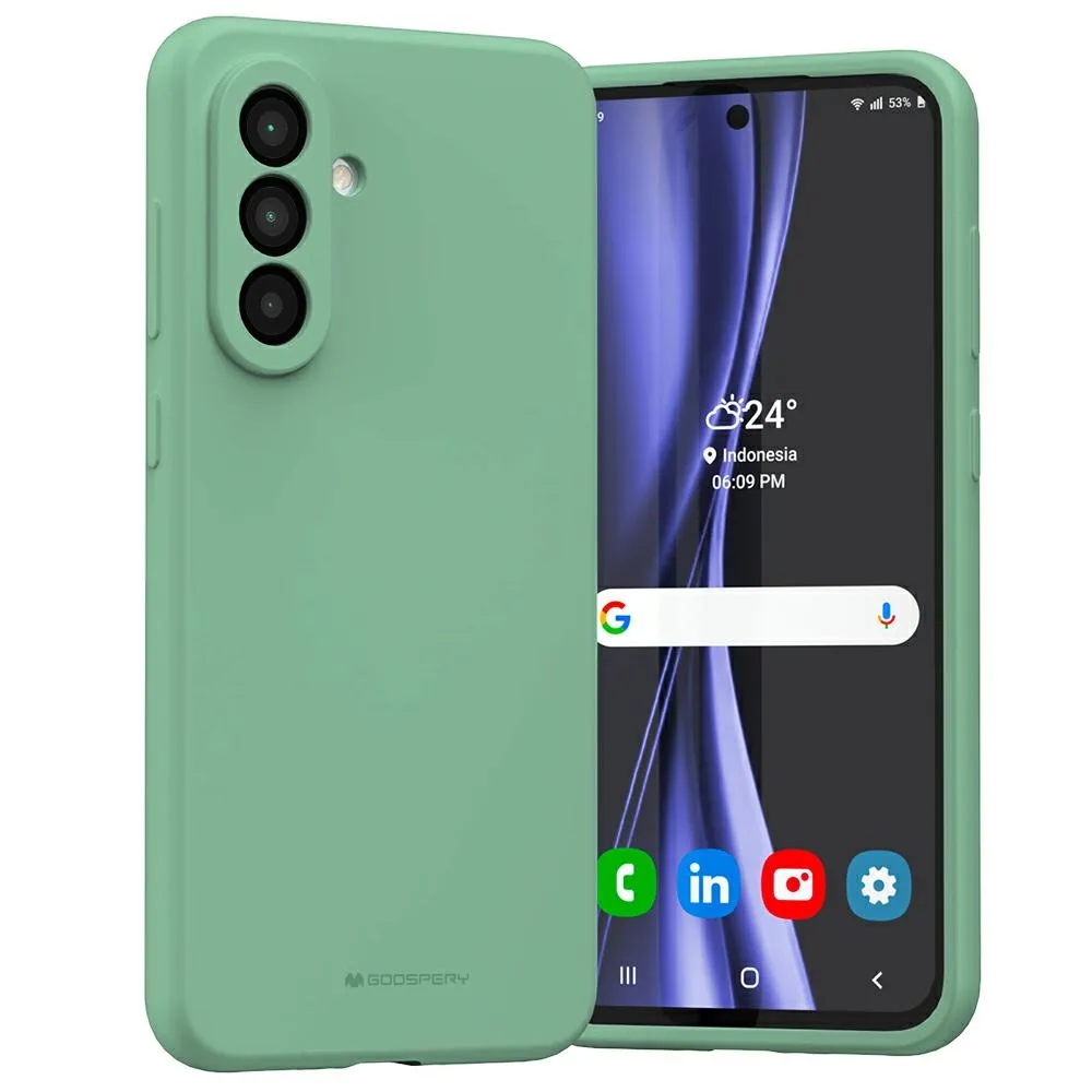 Etui Mercury Silicone do Galaxy A56 Zielony