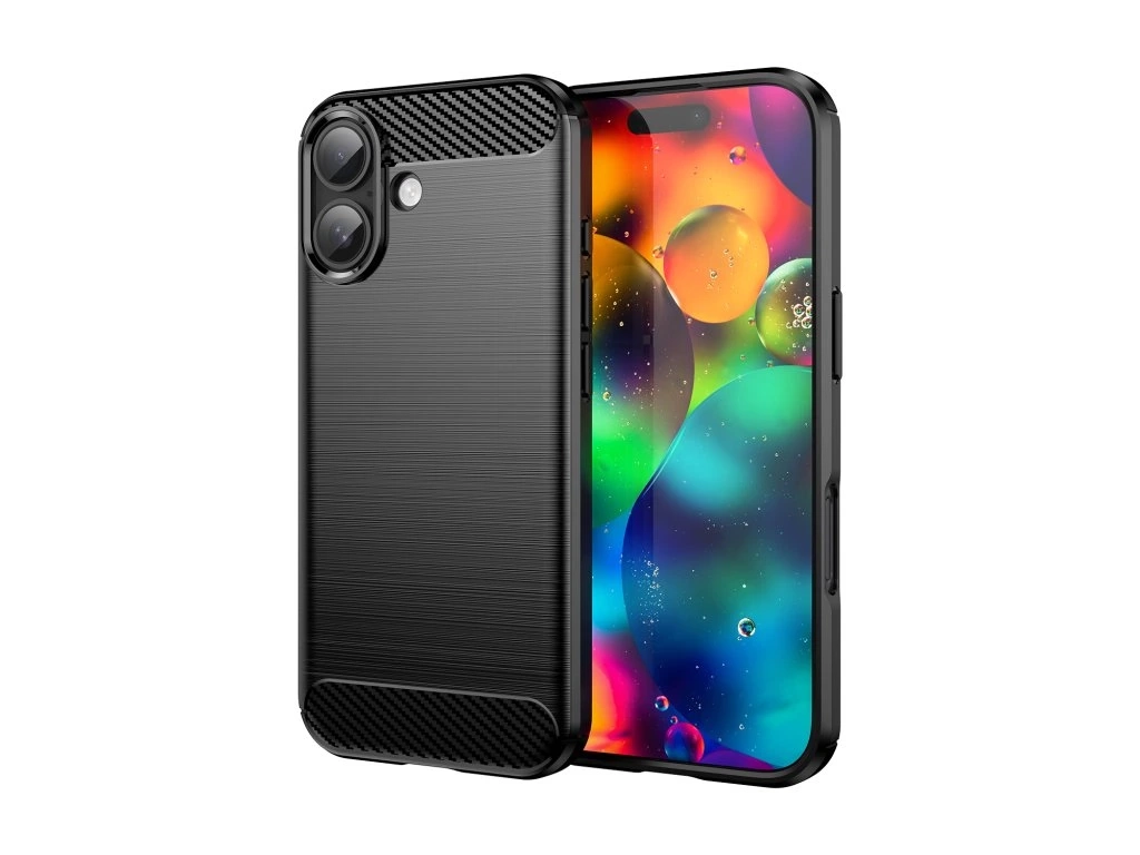 Etui Winner WG Carbon do iPhone 17 Czarny