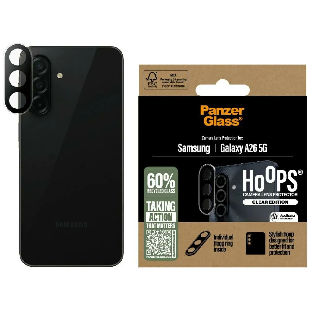 Szkło hartowane PanzerGlass Hoops Lens Protector do Galaxy A26 5G Przezroczysty