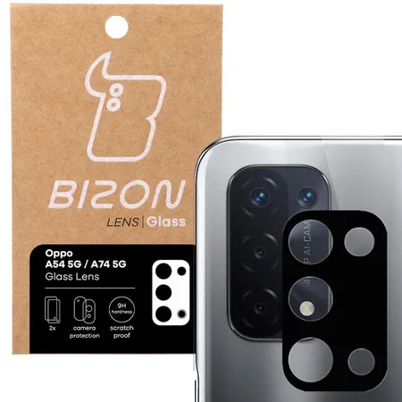 Szkło ochronne Bizon na aparat Silk Lens do Oppo A74 5G / A54 5G