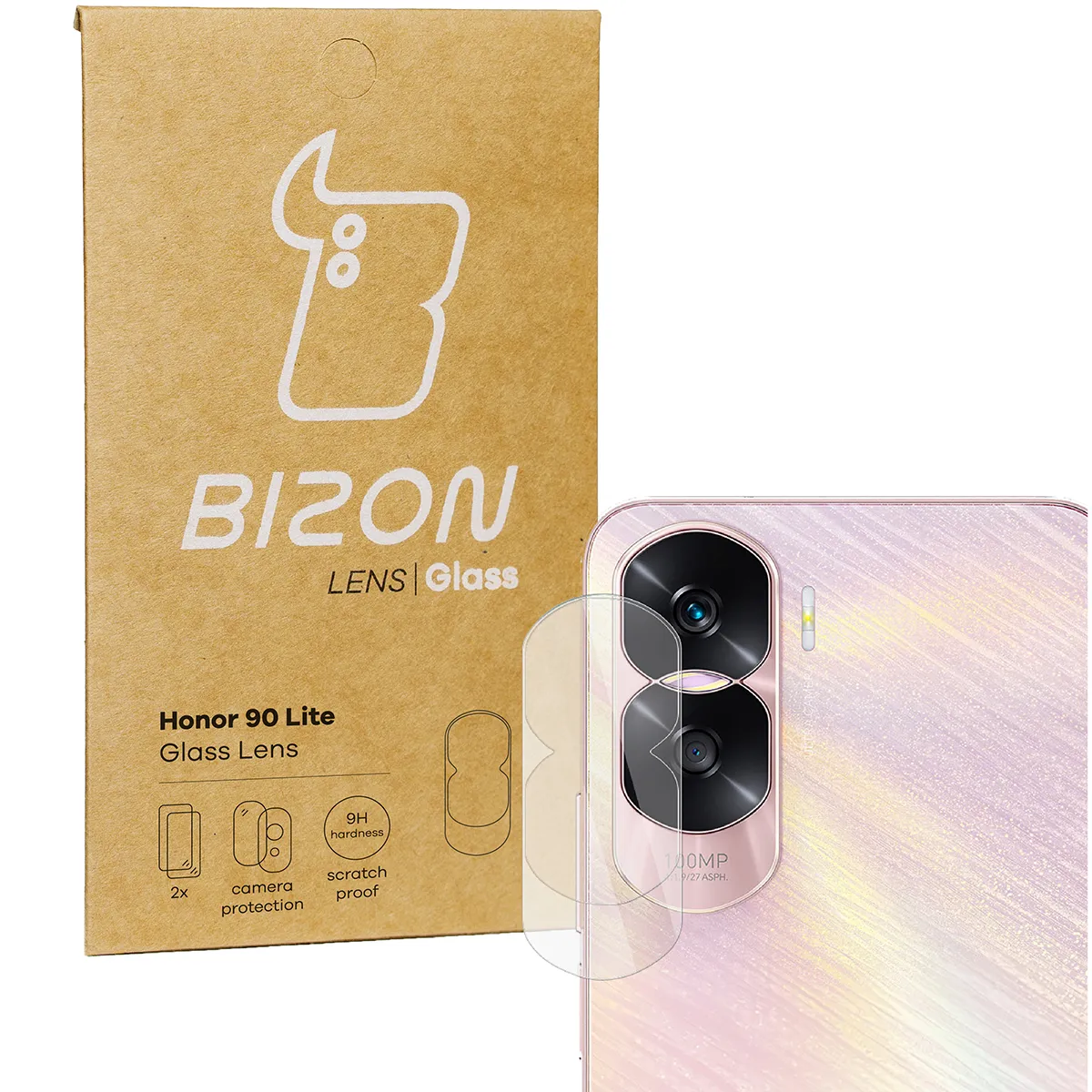 Szkło ochronne Bizon na aparat Silk Lens do Honor 90 Lite