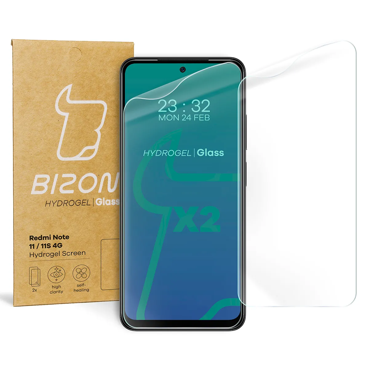 Folia hydrożelowa Bizon na ekran Hydrogel Front do Xiaomi Redmi Note 11 / 11S 4G