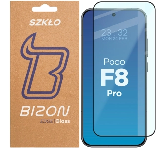 Szkło hartowane Bizon pełne Edge 2 do POCO F8 Pro