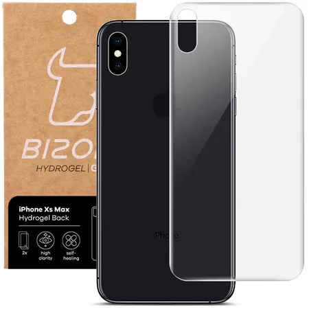 Folia hydrożelowa Bizon na tył Hydrogel Back Duo do iPhone Xs Max, 2 sztuki