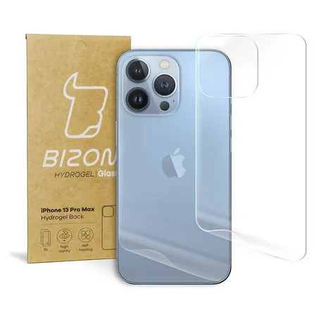 Folia hydrożelowa Bizon na tył Hydrogel Back Duo do iPhone 13 Pro Max, 2 sztuki