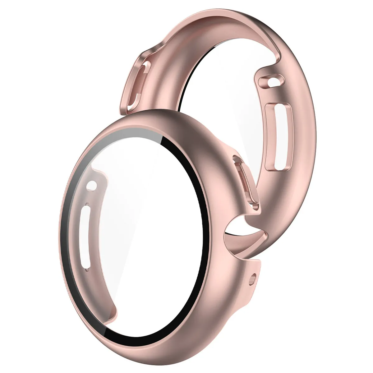 Etui Bizon Case Watch Adamo do Pixel Watch 4 41 mm Satynowy różowy