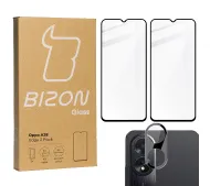 Bizon 2x Szkło + szybka na aparat Edge 2 Pack do Oppo A38 4G