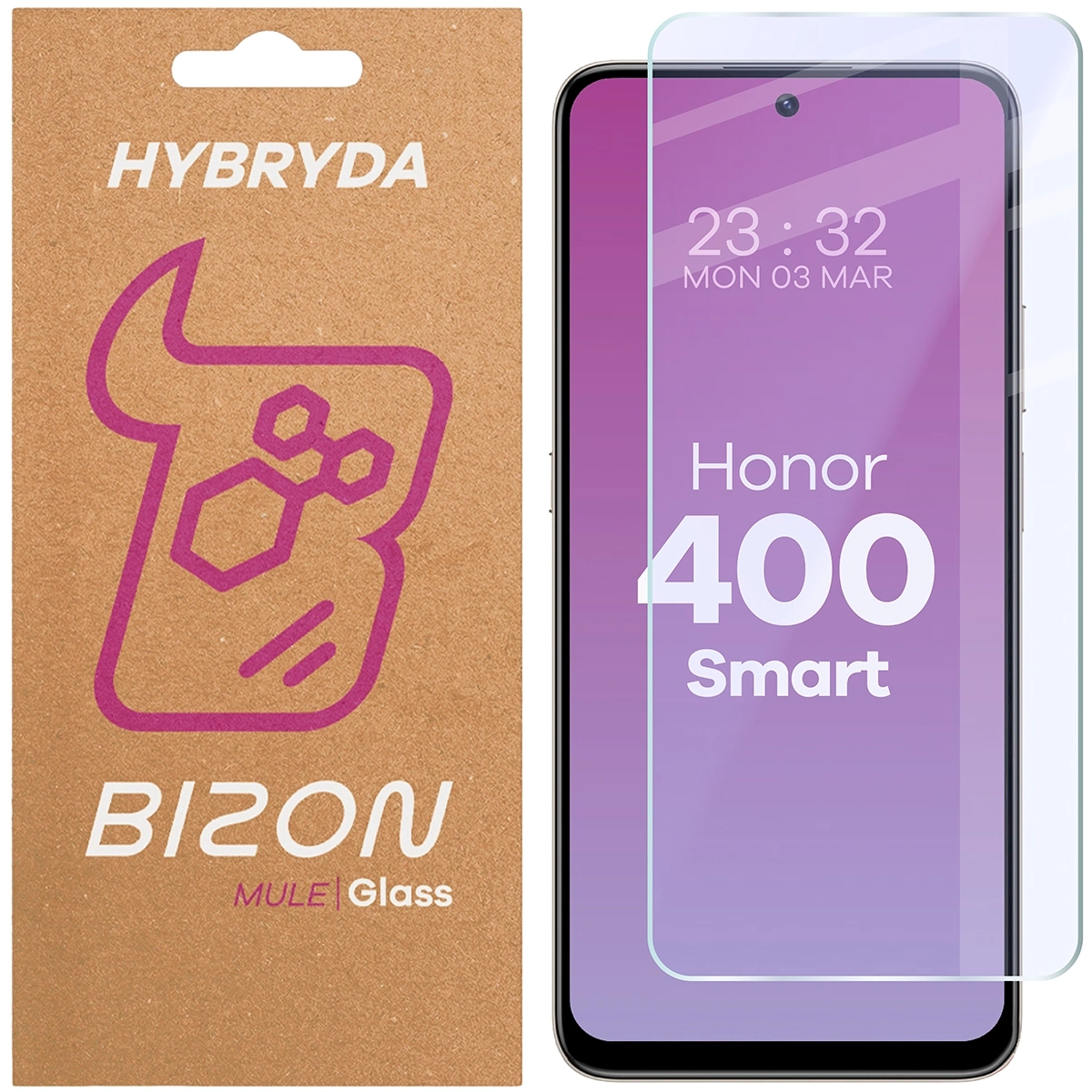 Szkło hybrydowe Bizon Elastyczne Mule do Honor 400 Smart
