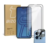 Bizon 2x Szkło + szybka na aparat Edge 2 Pack do iPhone 14 Pro