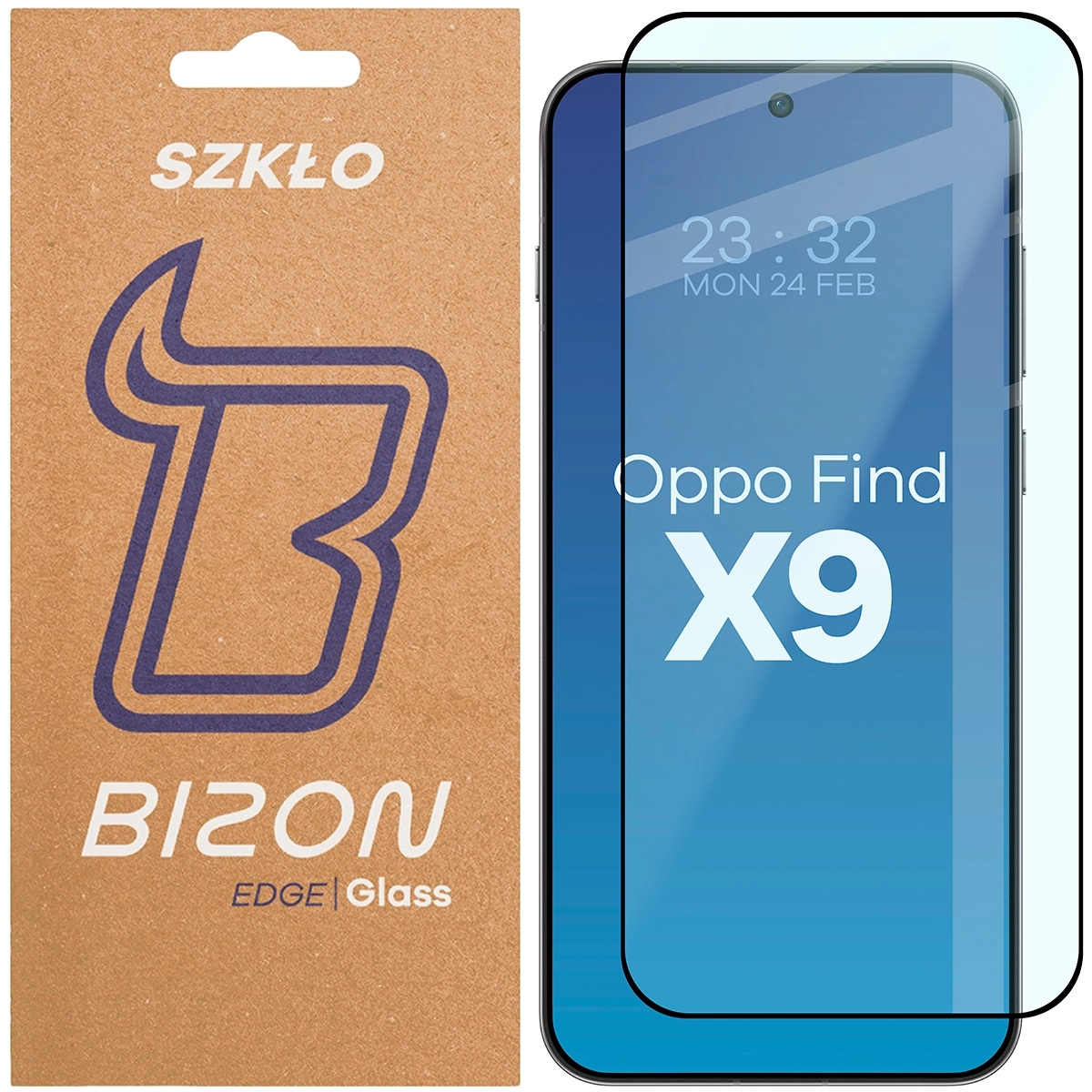 Szkło hartowane Bizon pełne Edge 2 do Oppo Find X9