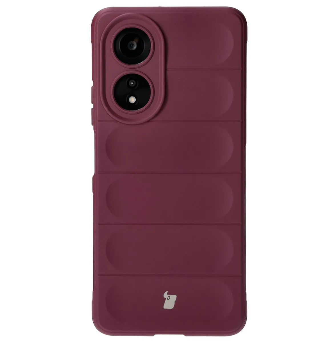 Etui Bizon Tur do Oppo A58 4G Burgundowy