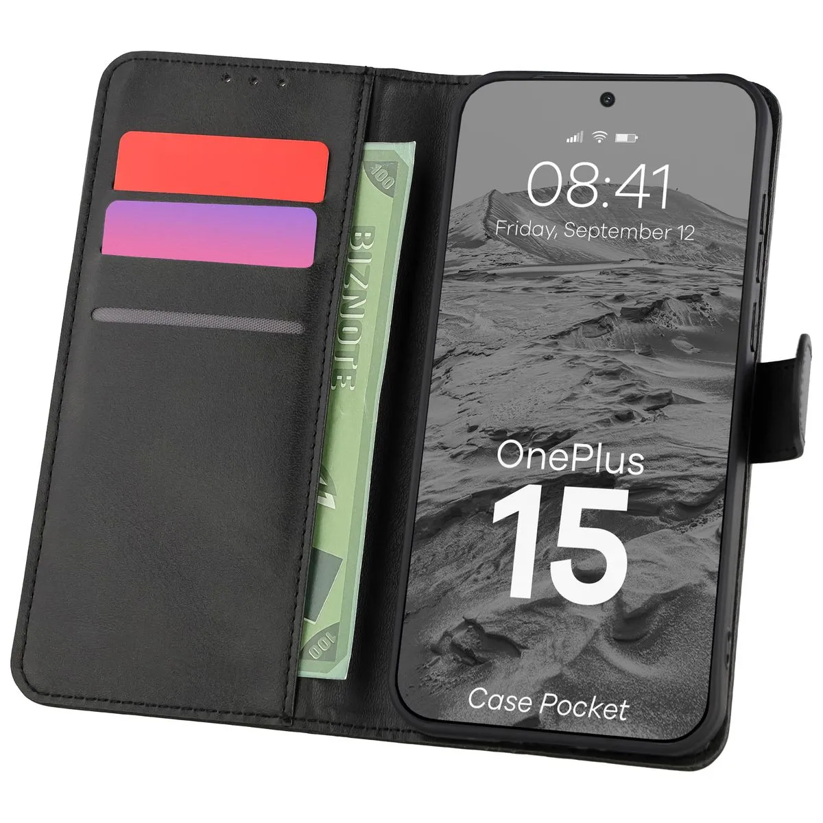 Etui Bizon Pocket do OnePlus 15 Czarny