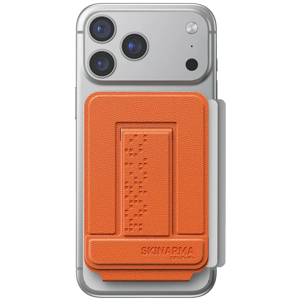 Etui Skinarma Axis magnetyczny składany tripod Pomarańczowy