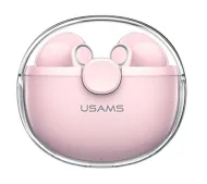 USAMS BU12 Series TWS Douszne Bluetooth 5.1 Różowy