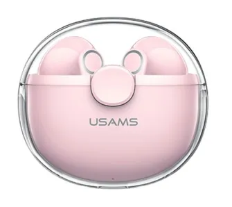 Słuchawki bezprzewodowe USAMS BU12 Series TWS Douszne Bluetooth 5.1 Różowy