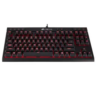 Klawiatura mechaniczna Corsair K63 Compact Mechanical Gaming Cherry MX Red Czarny