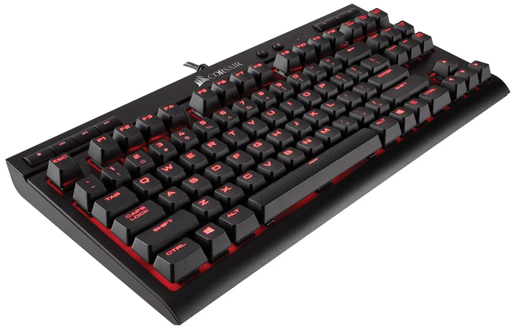 Klawiatura mechaniczna Corsair K63 Compact Mechanical Gaming Cherry MX Red Czarny