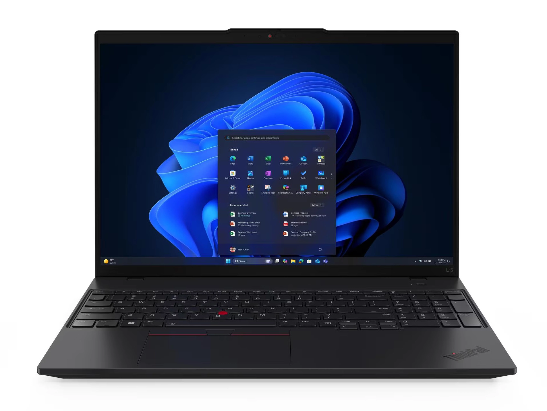 Laptop biznesowy Lenovo ThinkPad L16 Gen 2 16" Ryzen AI 5 Pro 340 32GB RAM 512GB Dysk SSD Win11 Pro Czarny Funkcje AI