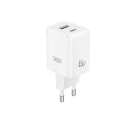 XO CE36 USB-A USB-C 45W Biały