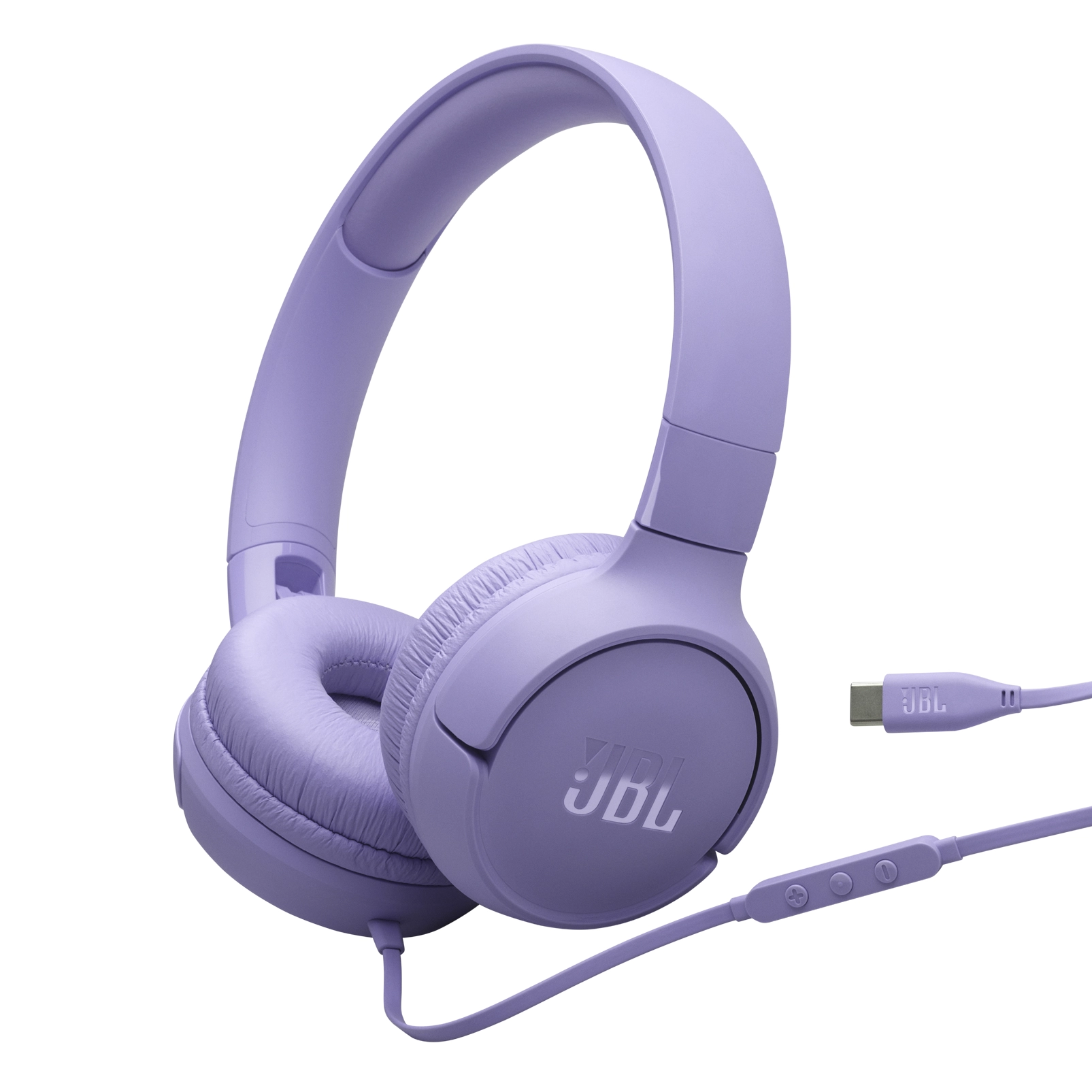 Słuchawki przewodowe JBL Tune 520C USB-C Nauszne Mikrofon Fioletowy