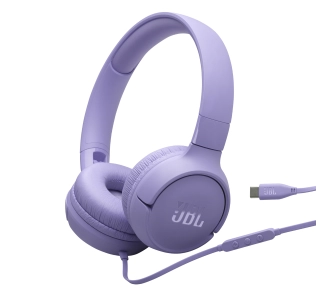 Słuchawki przewodowe JBL Tune 520C USB-C Nauszne Mikrofon Fioletowy