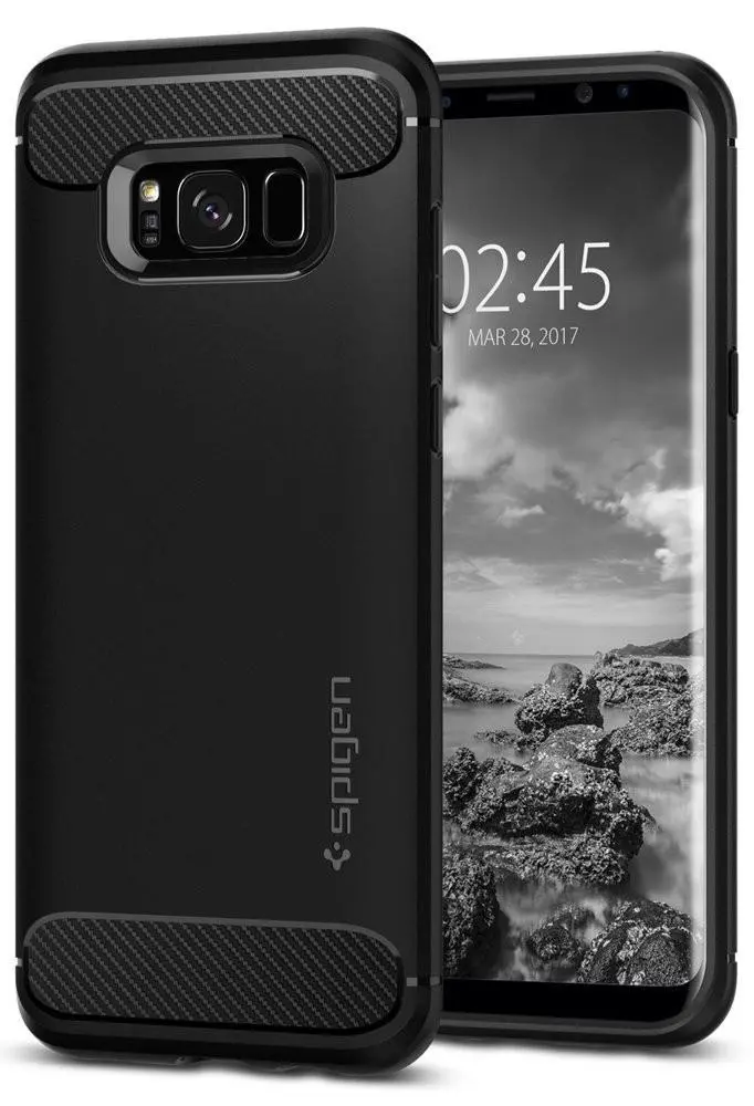Etui Spigen Rugged Armor 565CS21609 do Samsung Galaxy S8 Czarny