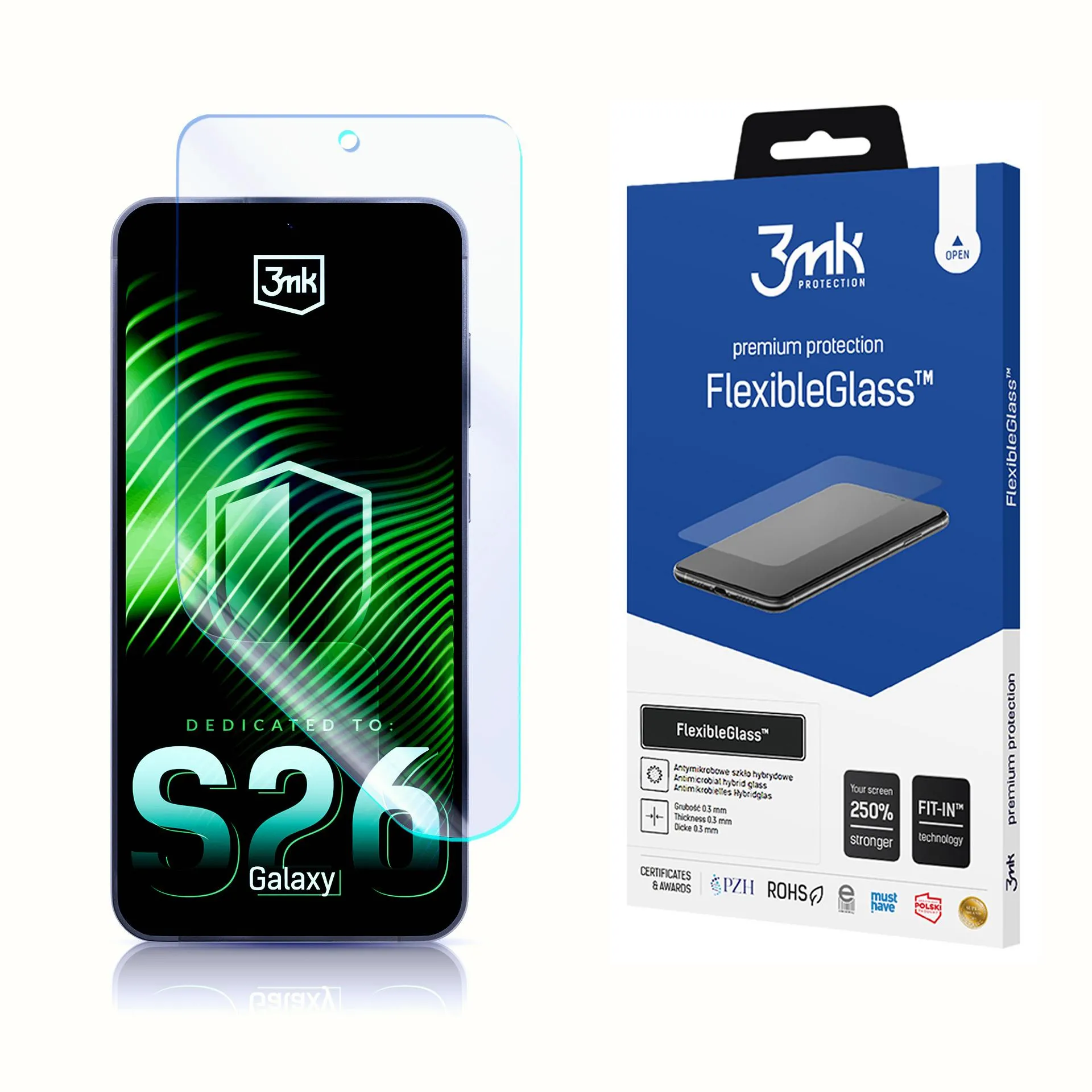 Szkło hybrydowe 3mk FlexibleGlass do Galaxy S26
