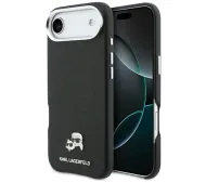 Karl Lagerfeld Karl & Choupette Head Pins Saffiano MagSafe do iPhone Air Czarny