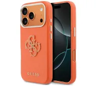 Guess FW Resin Logo do iPhone 17 Pro Pomarańczowy