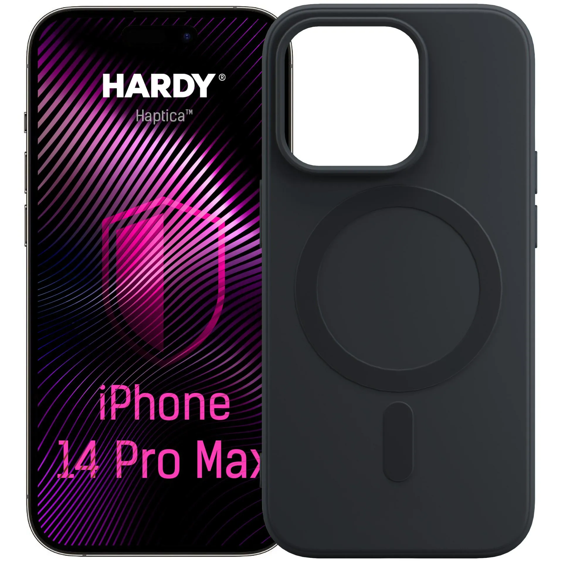 Etui 3mk Hardy Haptica MagCase do iPhone 14 Pro Max Czarny
