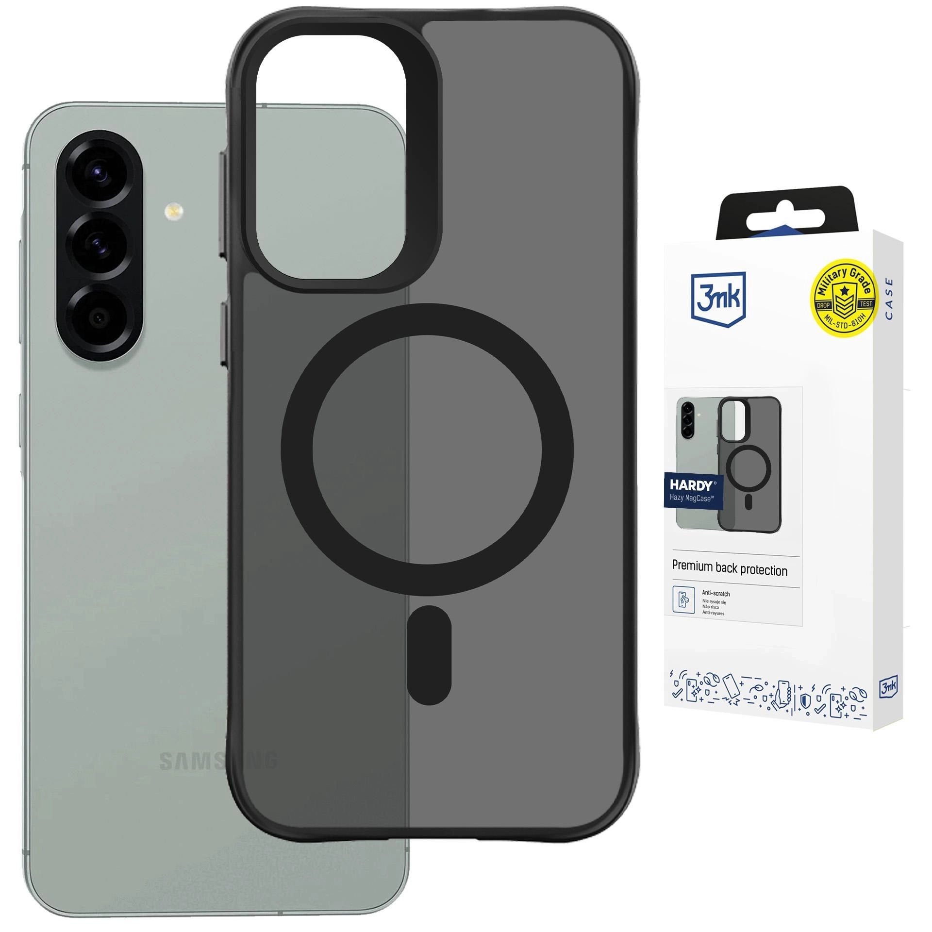 Etui 3mk Hardy Hazy MagCase do Galaxy A36/A56 Czarny
