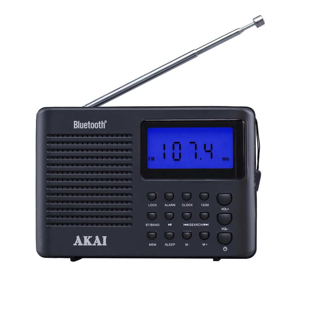 Radioodbiornik AKAI APR-400 Radio FM Bluetooth Czarny
