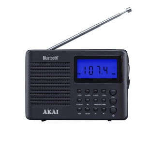 Radioodbiornik AKAI APR-400 Radio FM Bluetooth Czarny