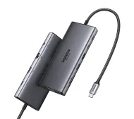 UGREEN CM639 11w1 HDMI VGA USB SD RJ45 AUX Szary