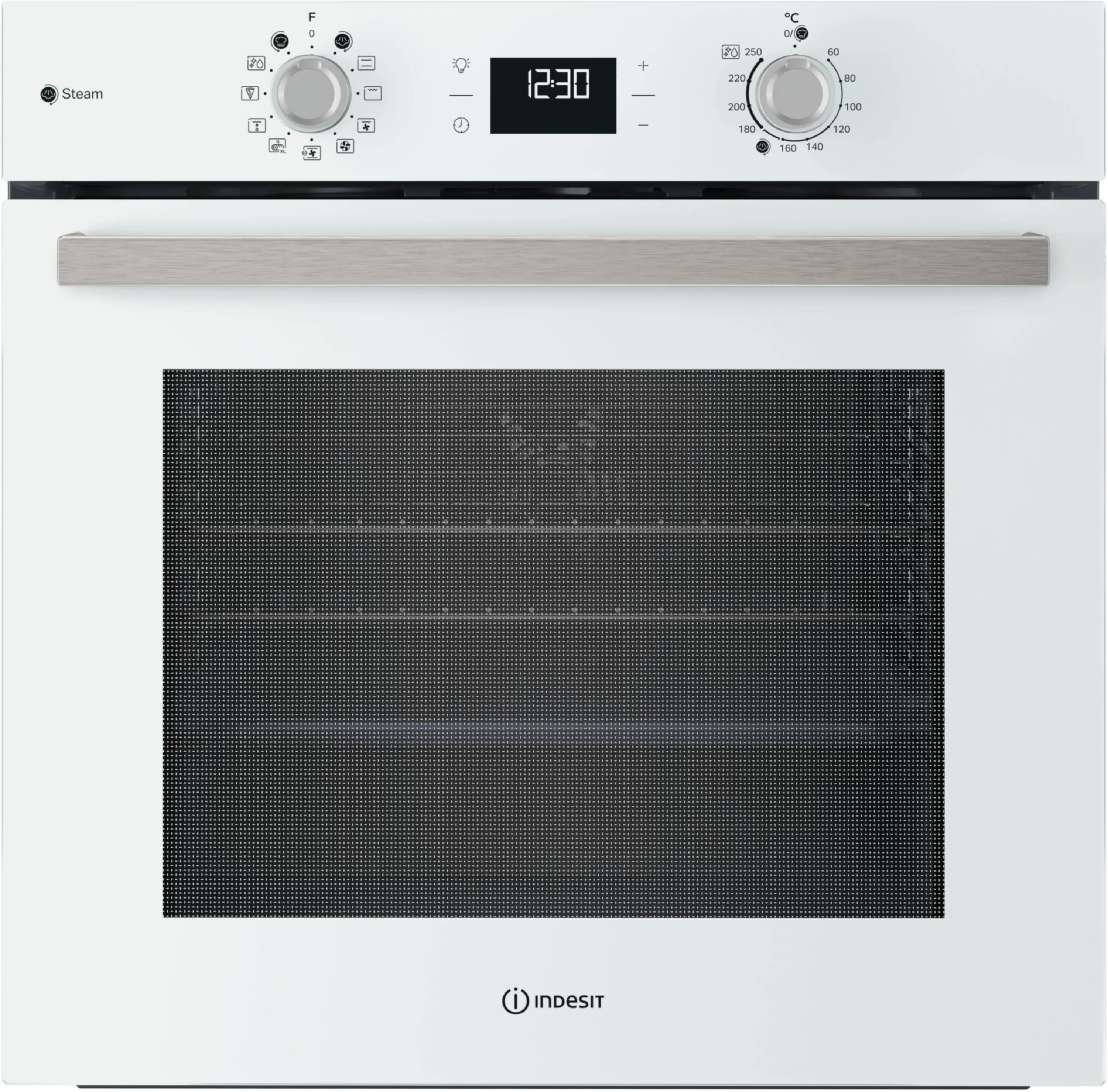 Piekarnik elektryczny parowy Indesit IOK58HSW Turn&GoSteam Termoobieg Grill Biały