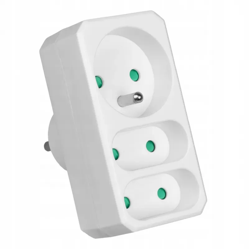 Rozgałęziacz Vayox VA0135 3 gniazda Biały