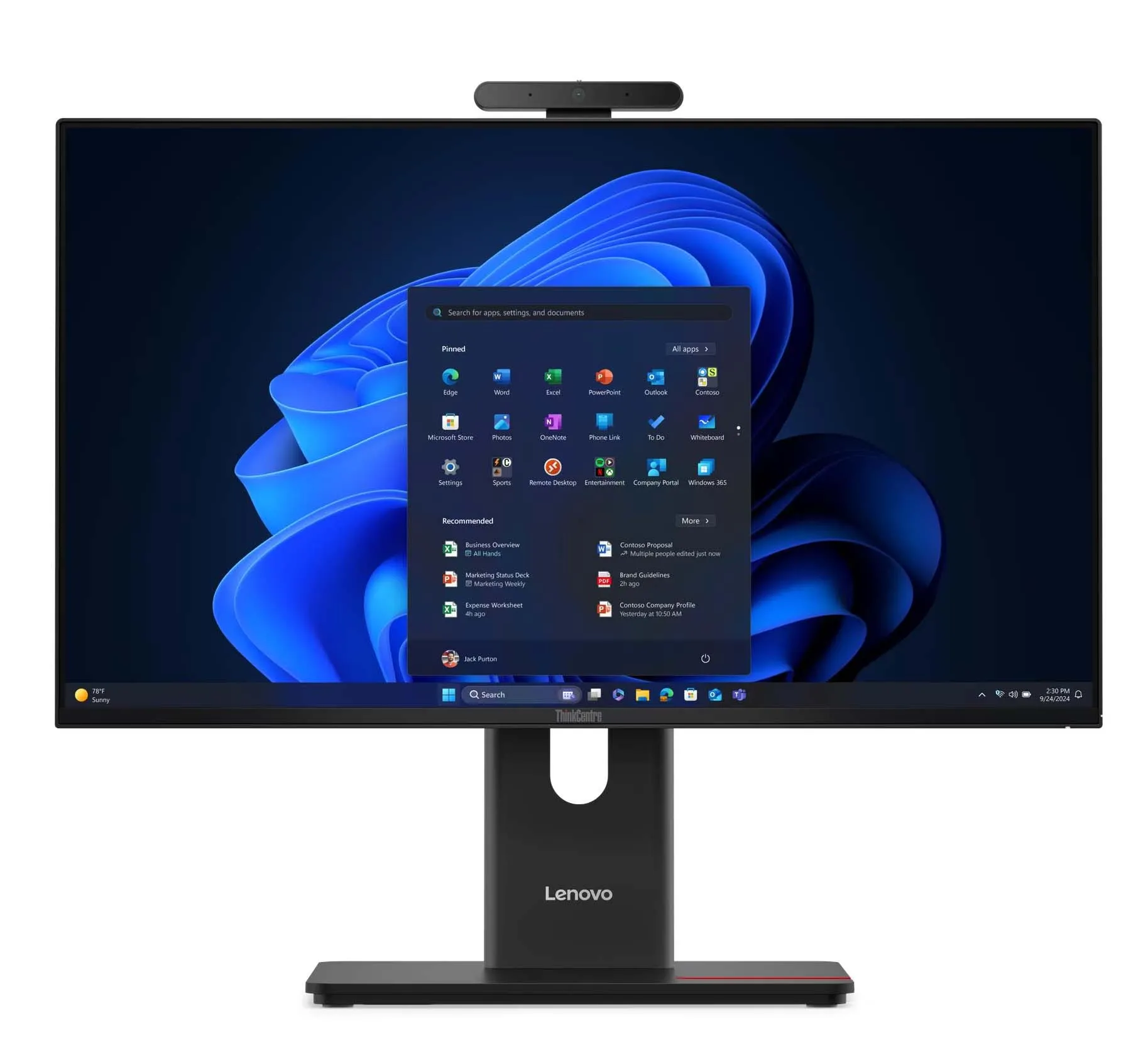 Komputer Lenovo ThinkCentre M70a Gen 6 Core Ultra 5 235T 23,8" 16GB RAM 512GB Dysk SSD Win11 Pro Czarny