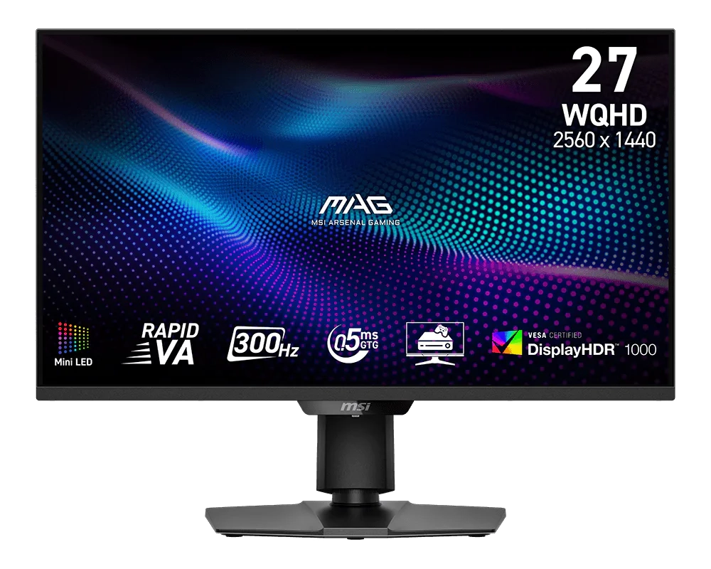 Monitor MSI MAG 274QPF X30MV 27" 2K Rapid VA Mini LED 300Hz 0,5ms Gamingowy