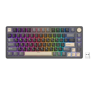 Klawiatura mechaniczna Royal Kludge RK-M75 Phantom Silver Switch Szaro-Czarny