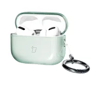 Bizon Case Headphone Clear do AirPods Pro 3 Przeźroczysty-Zielony