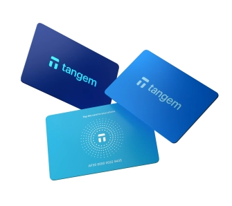Portfel kryptowalut Tangem Wallet 3 Card Set Hyperblue 3szt.