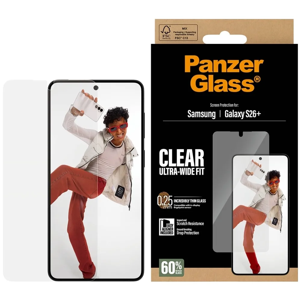 Szkło hartowane PanzerGlass Ultra-Wide Fit EasyAligner do Galaxy S26+