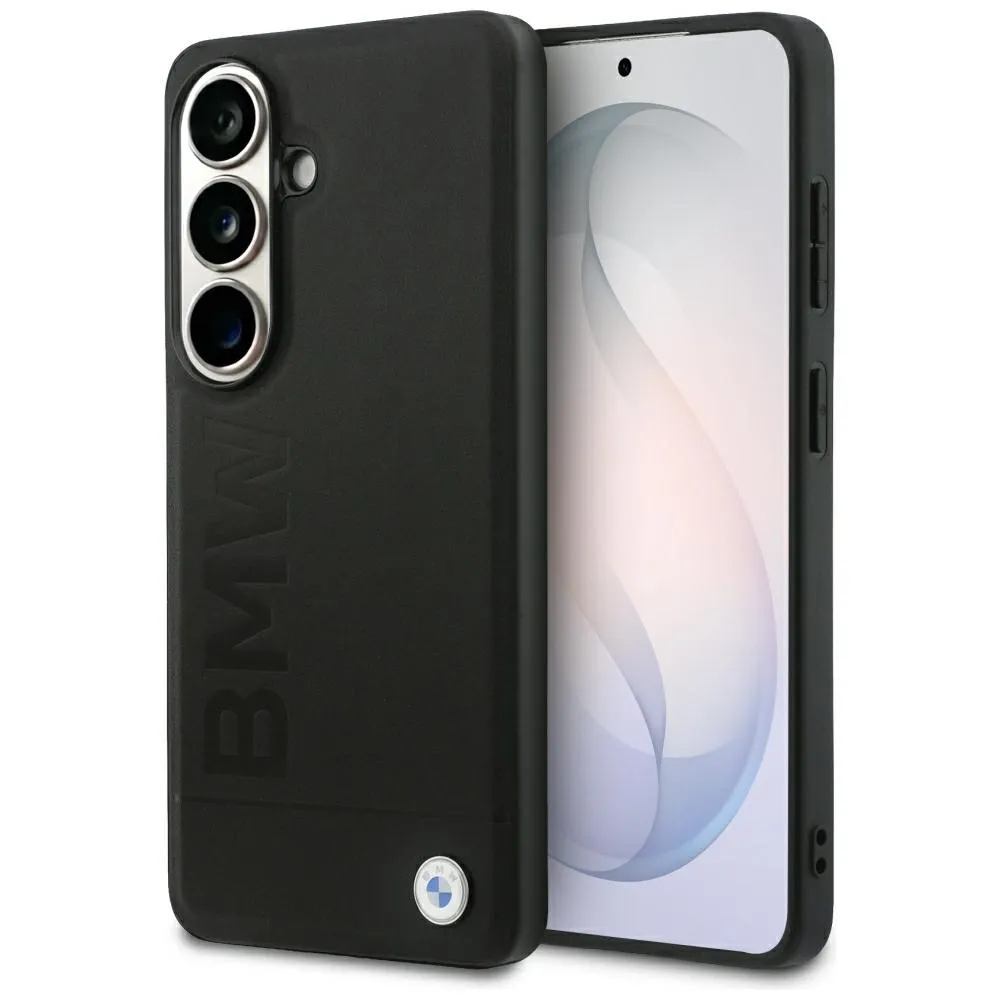 Etui BMW Leather Hot Stamp MagSafe do Galaxy S26 Czarny