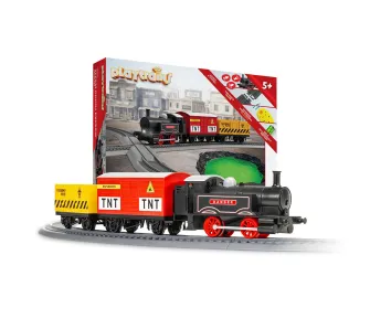 Model do składania Hornby Parowóz Towarowy R9361M Playtrains – Steam Goods Express Train Set