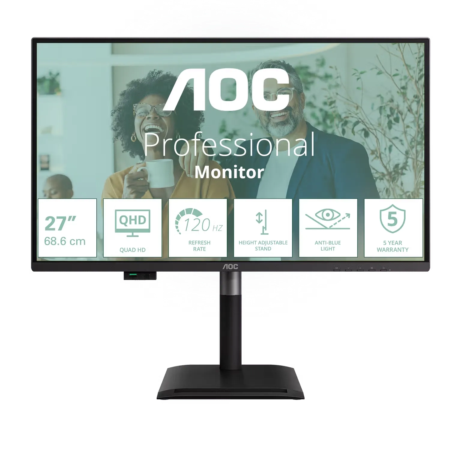 Monitor AOC Q27P4CV 27" 2K IPS 120Hz 4ms