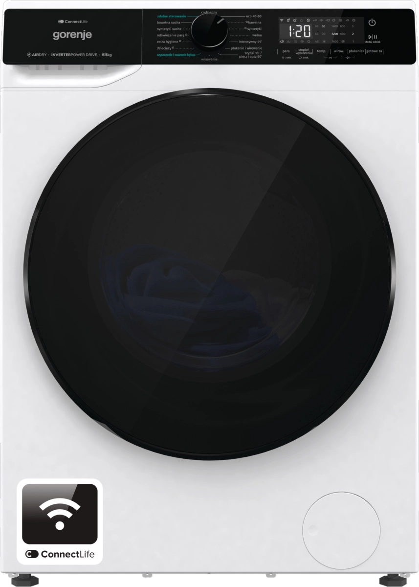 Pralko-suszarka Gorenje WD2PA854ADW 51cm 8kg/5kg Zdalne sterowanie