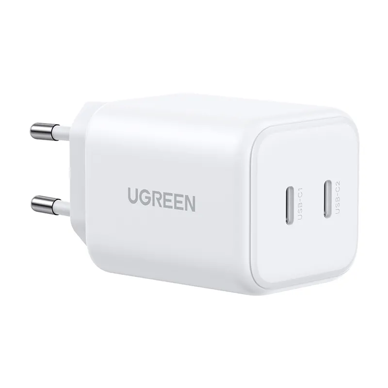 Ładowarka sieciowa UGREEN X526 GaN 2x USB-C 45W Biały