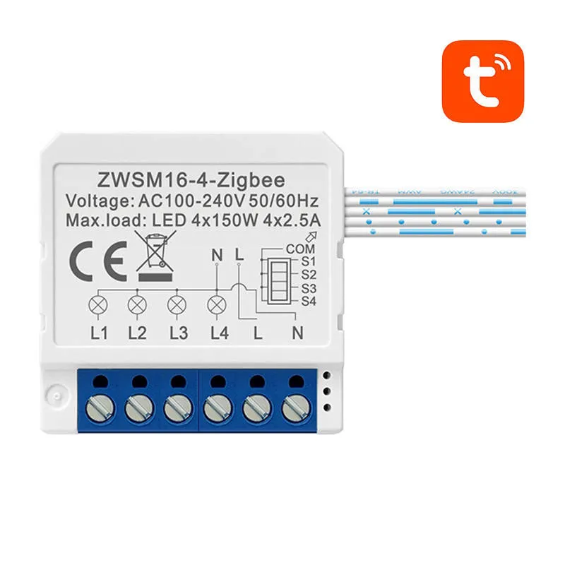 Przełącznik Avatto ZigBee ZWSM16-W4 TUYA