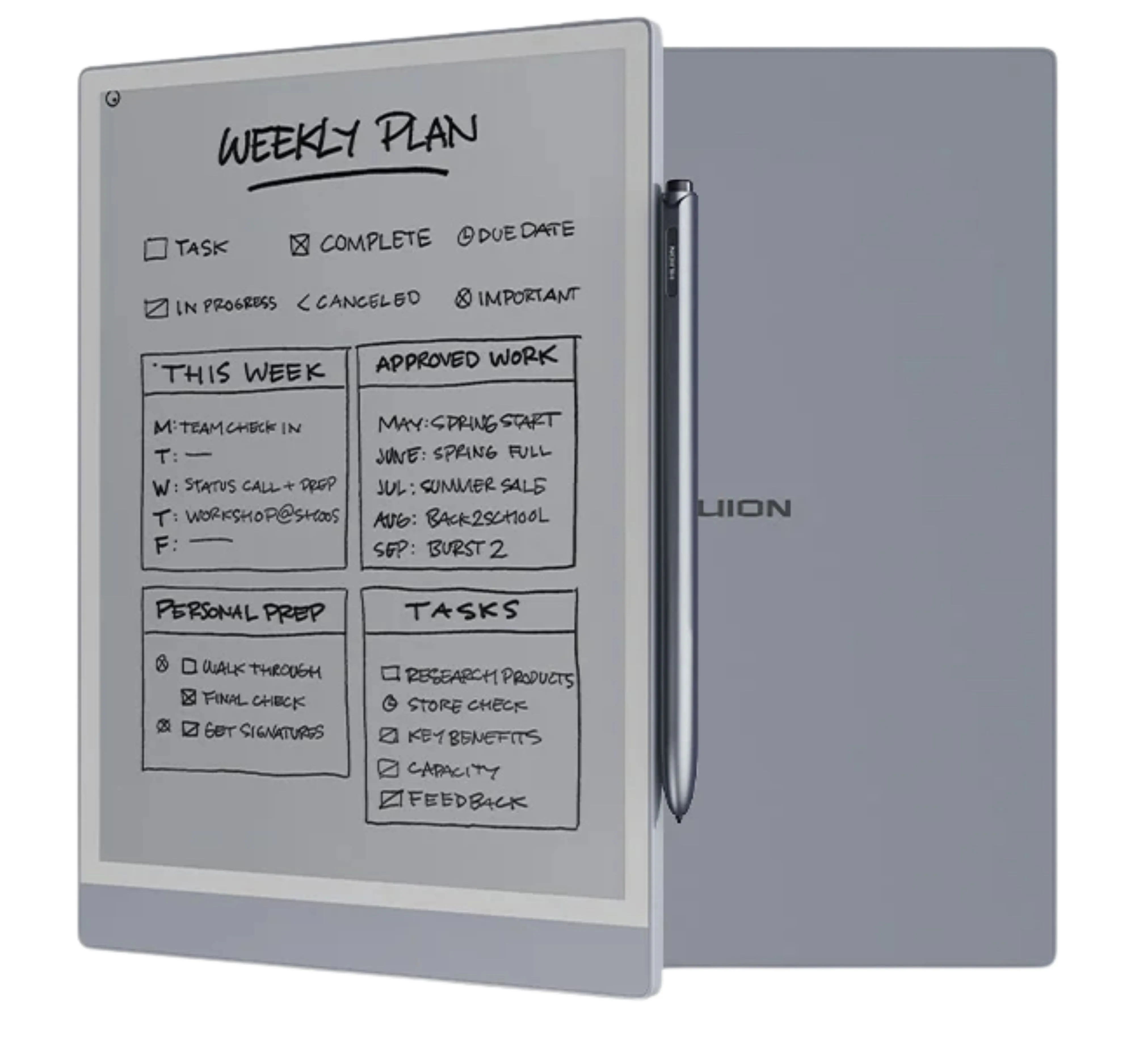 Notes elektroniczny Huion EB1011 E-INK 2025 Szary