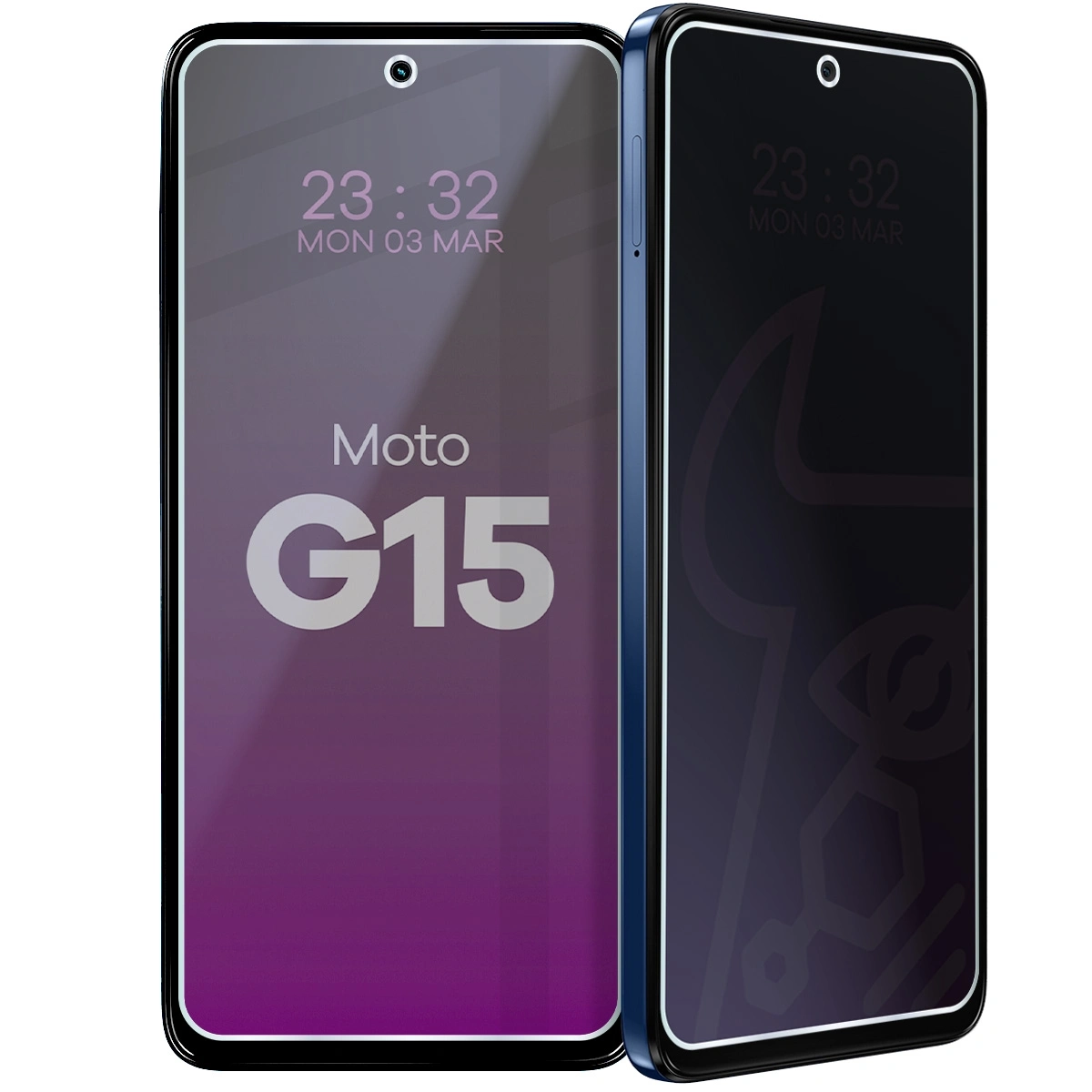 Szkło hybrydowe Bizon prywatyzujące Glass Mule Shadow do Motorola Moto G15